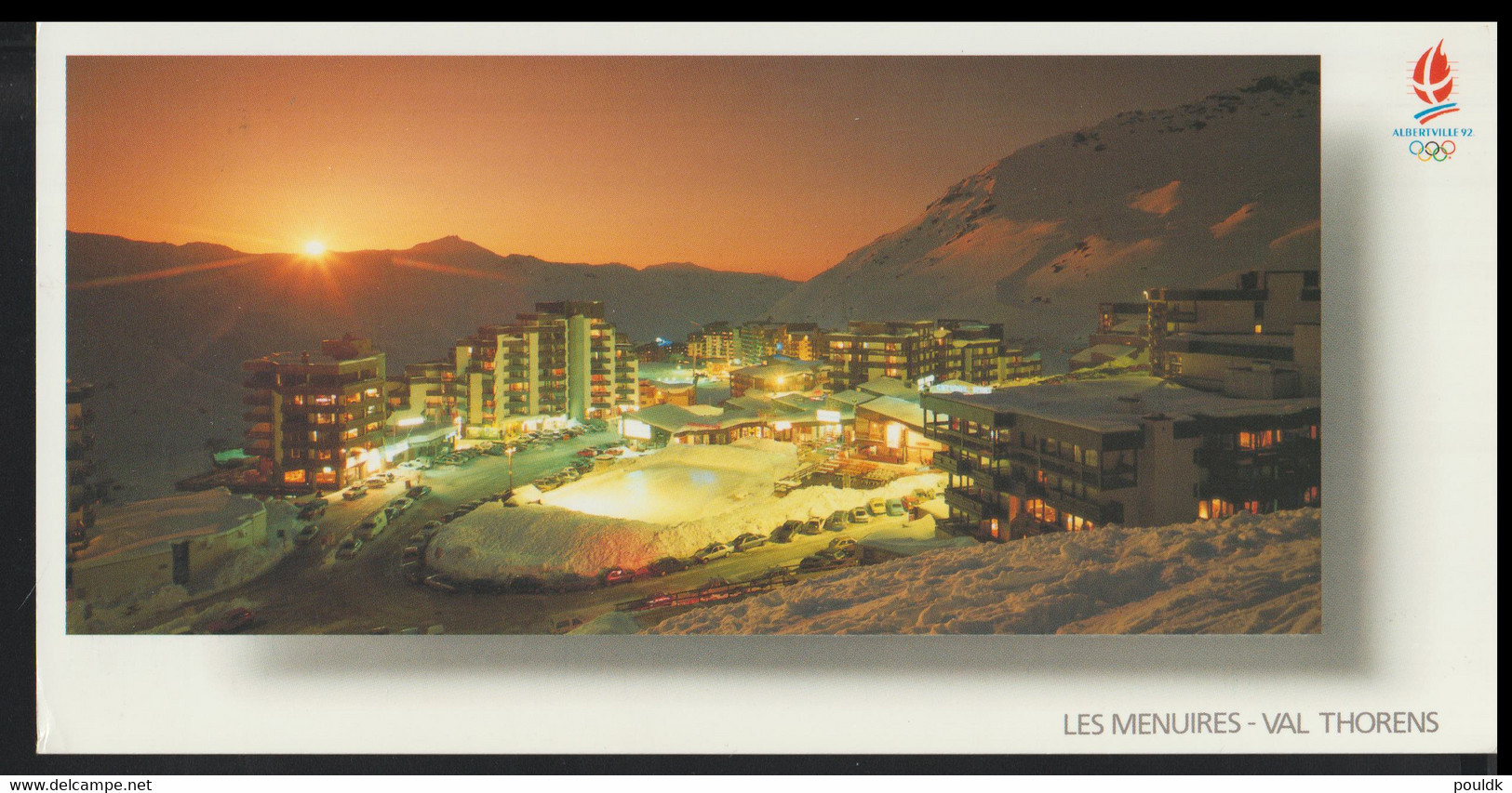 France Postcard 1992 Albertville Olympic Games - Posted Albertville 1990 Premier Jour De La Flamme (LF30) - Inverno1992: Albertville