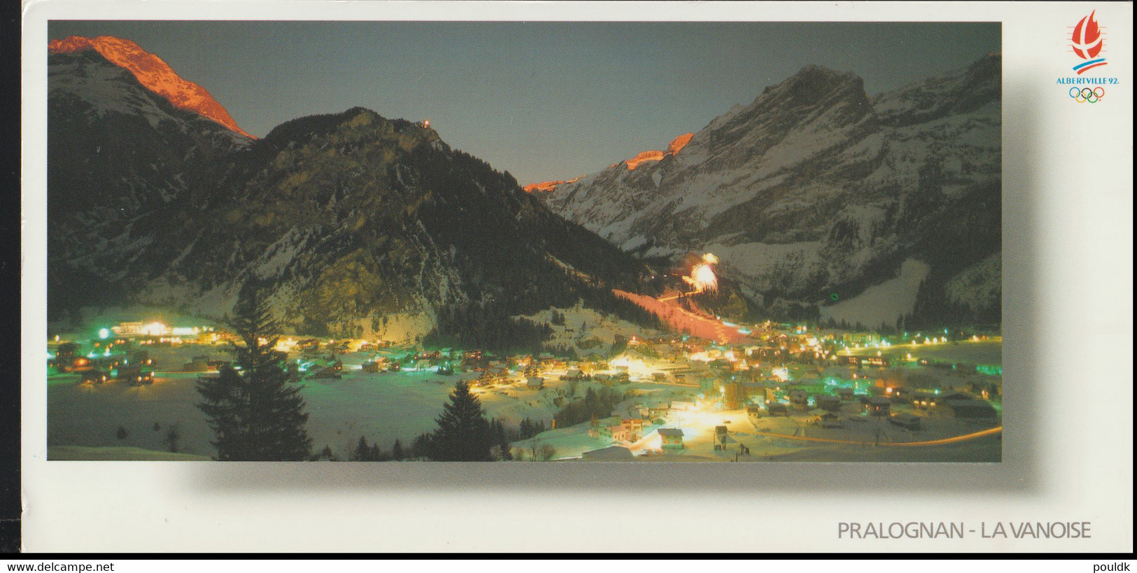 France Postcard 1992 Albertville Olympic Games - Posted Albertville 1990 Premier Jour De La Flamme (LF30) - Winter 1992: Albertville