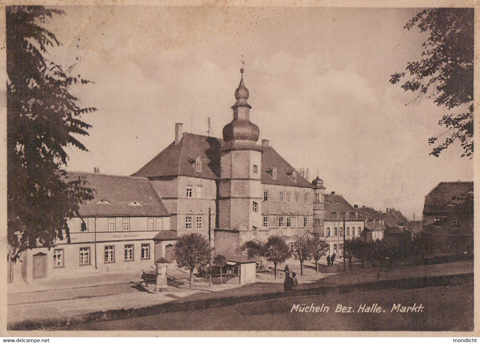 Mücheln Bez. Halle. Markt, 1931. (Geiseltal). - Querfurt