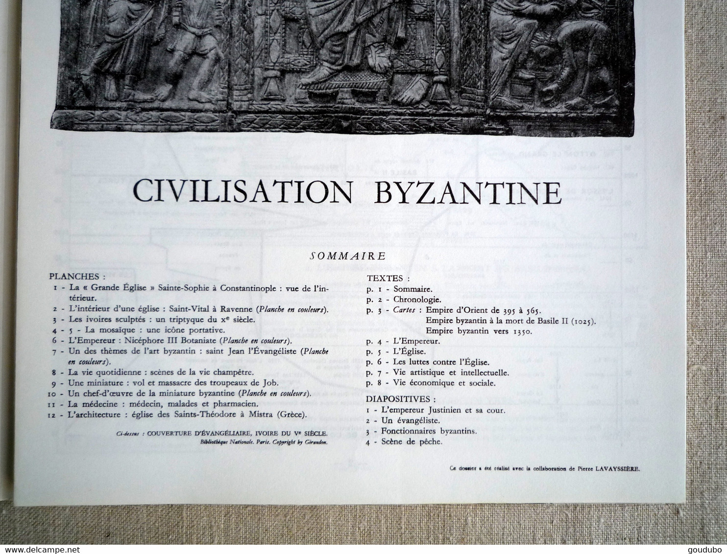 La Documentation Photographique Civilisation Byzantine Hors-série 1966. - History