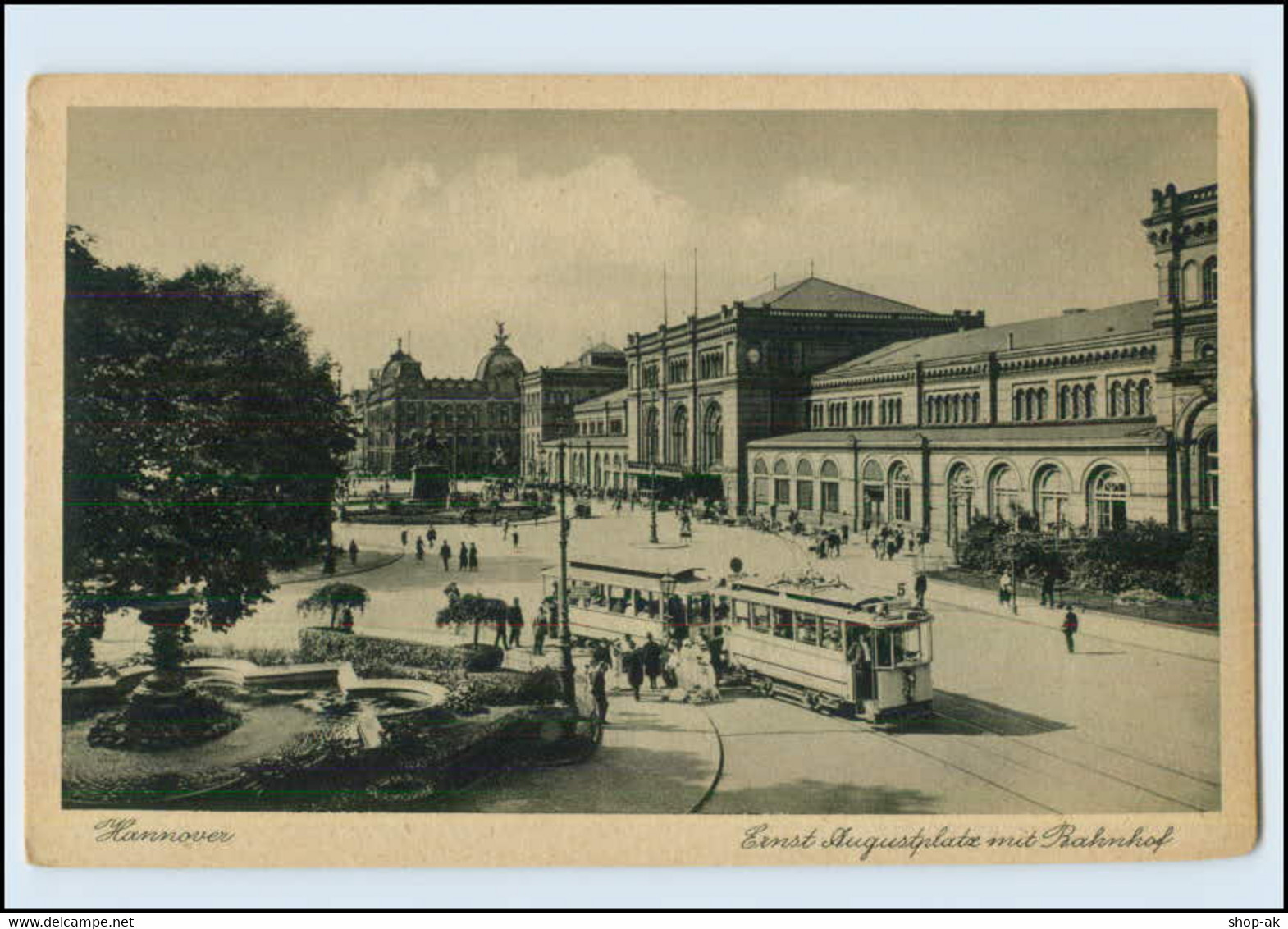 Y151/ Hannover Ernst Augustplatz Mit Bahnhof Ca.1923 AK - Hannover