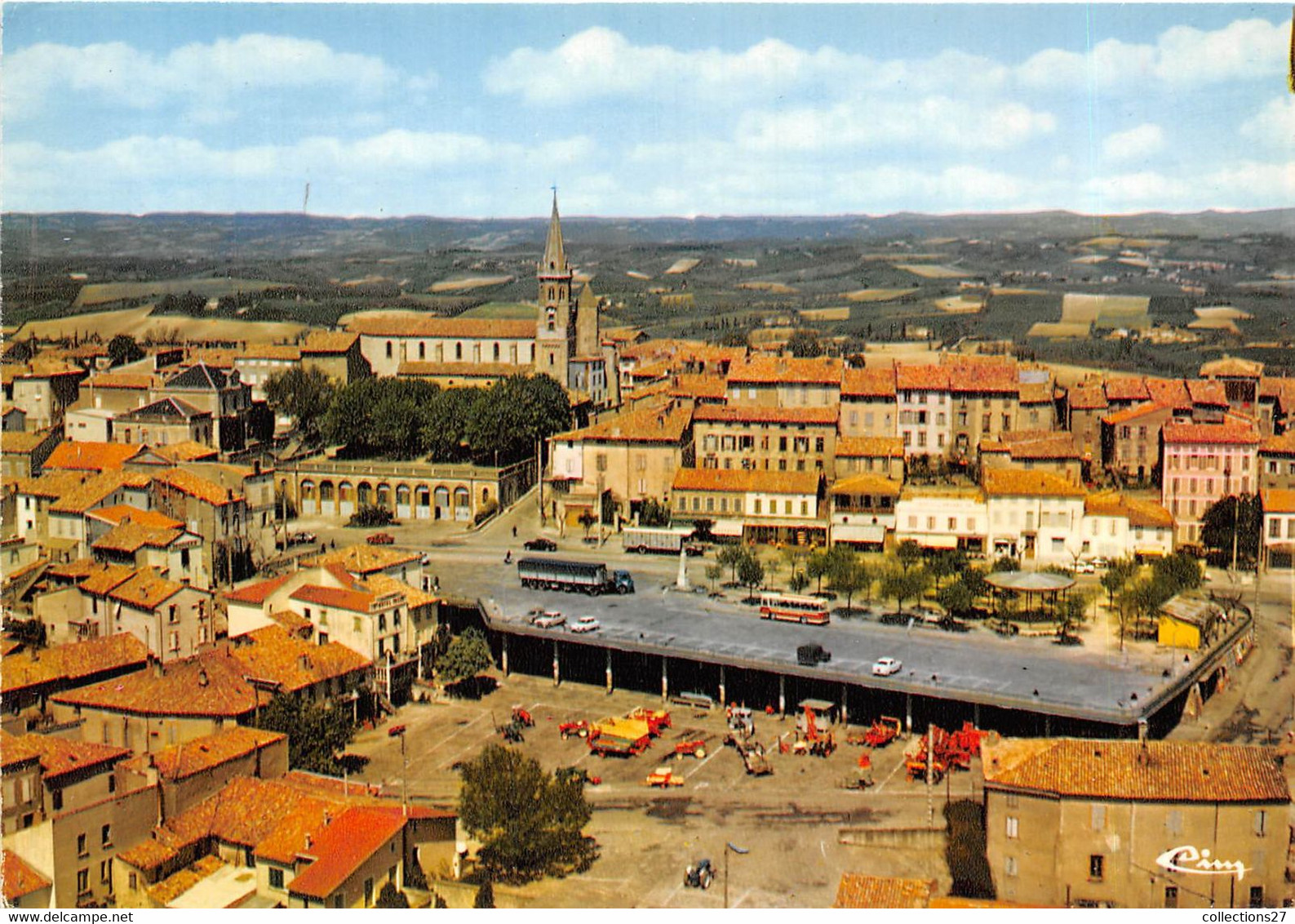 81-PUYLAURENS-VUE GENERALE AERIENNE - Puylaurens