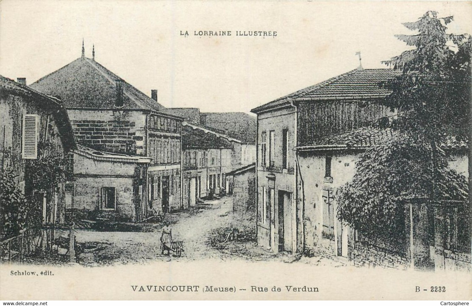 CPA 55 Meuse Vavincourt Rue De Verdun La Lorraine Illustrée - Vavincourt