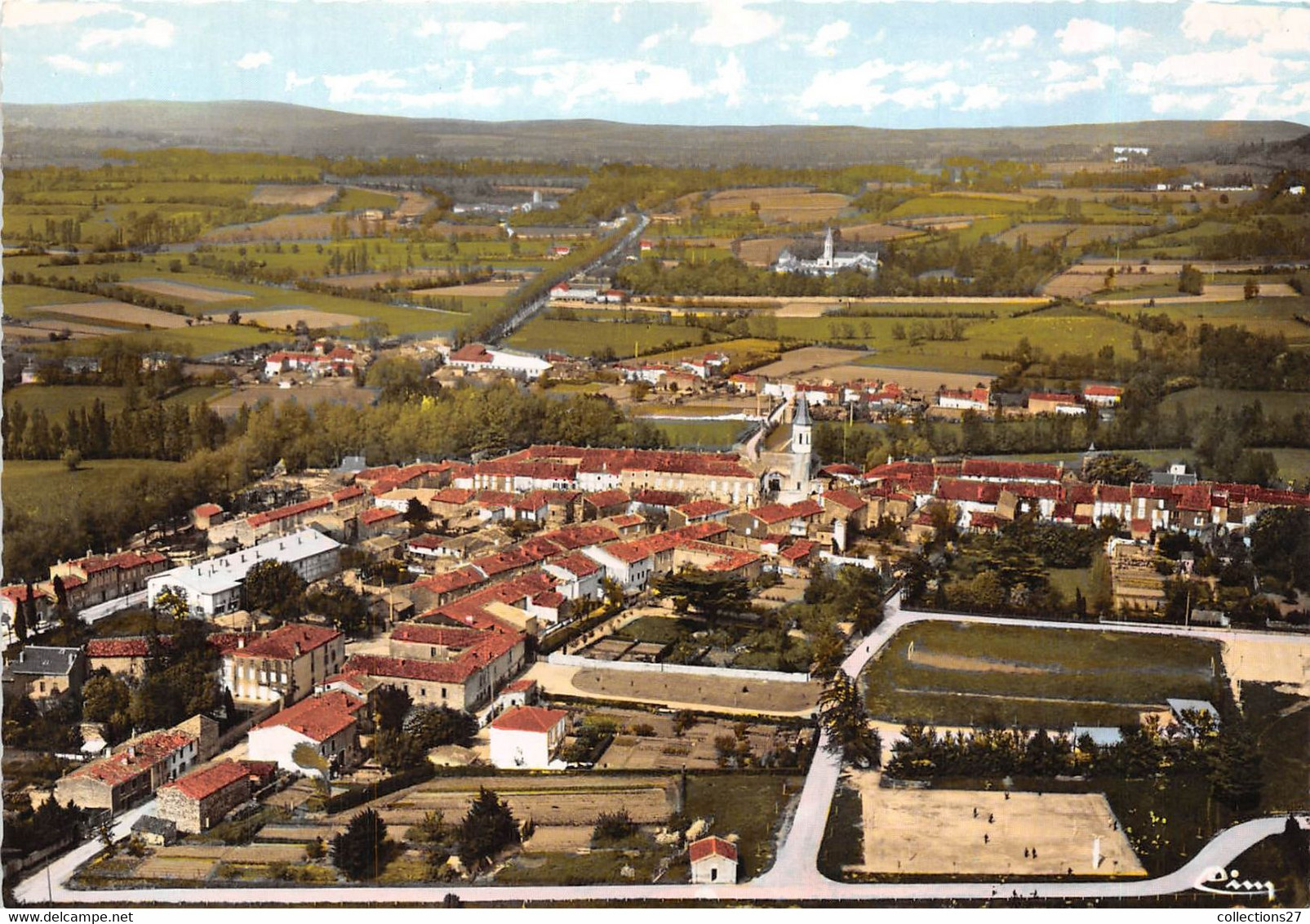 81-DOURGNE- VUE GENERALE AERIENNE - Dourgne