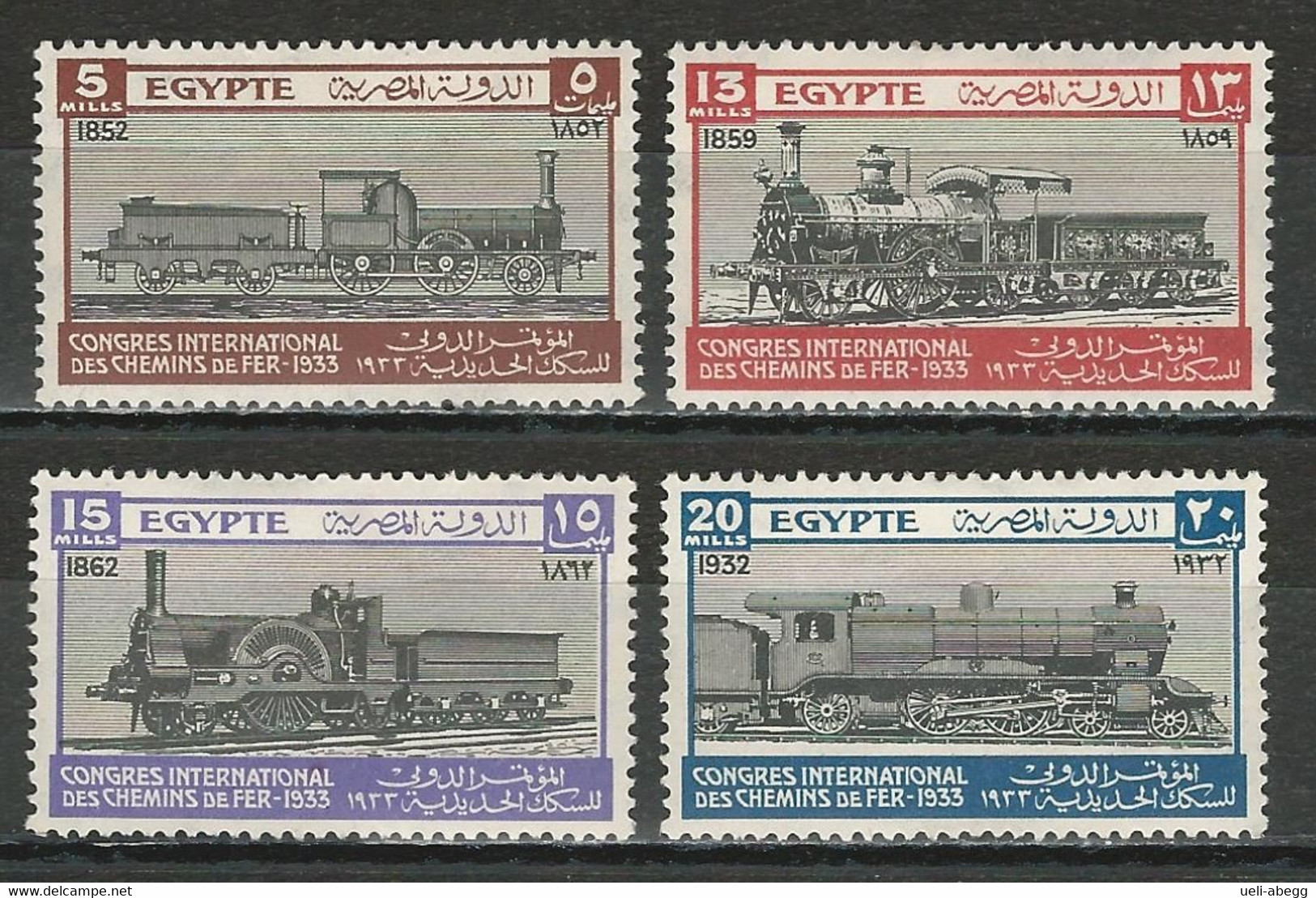 Ägypten Mi 160-63 * MH - Unused Stamps