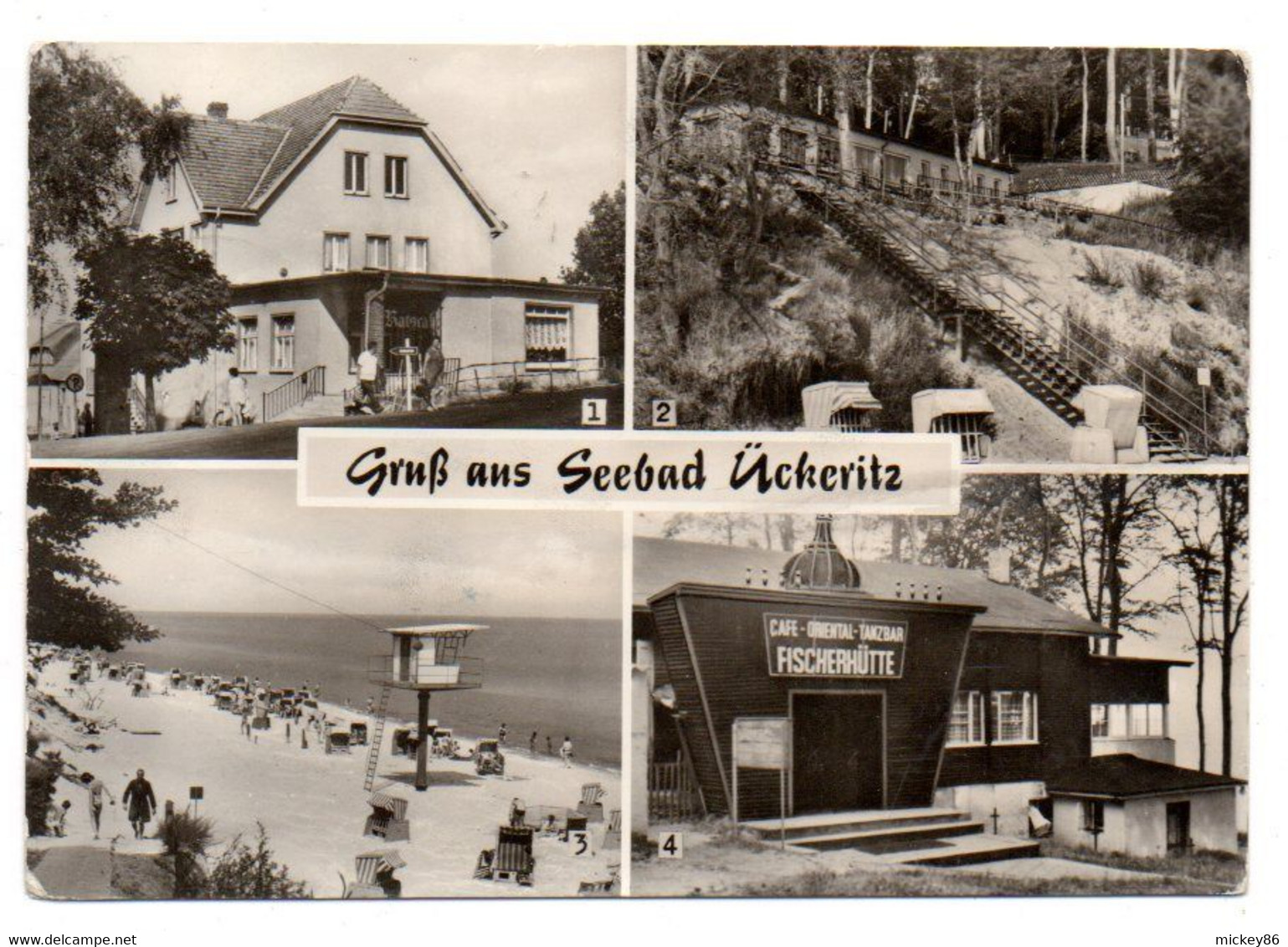 Allemagne --SEEBAD UECKERITZ--1980--Gruss Aus....Multivues...timbre...cachet ....destinée CSSR - Autres & Non Classés