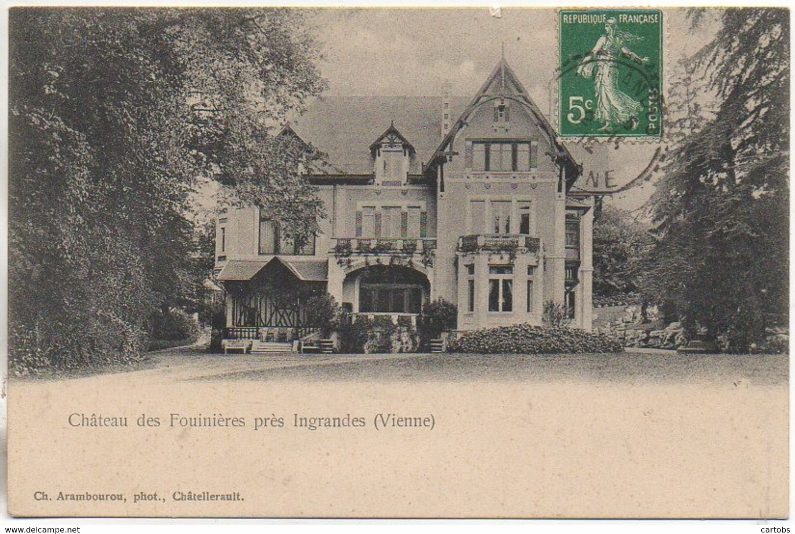 86 INGRANDES  Château Des Fouinières Près Ingrandes - Ingrandes