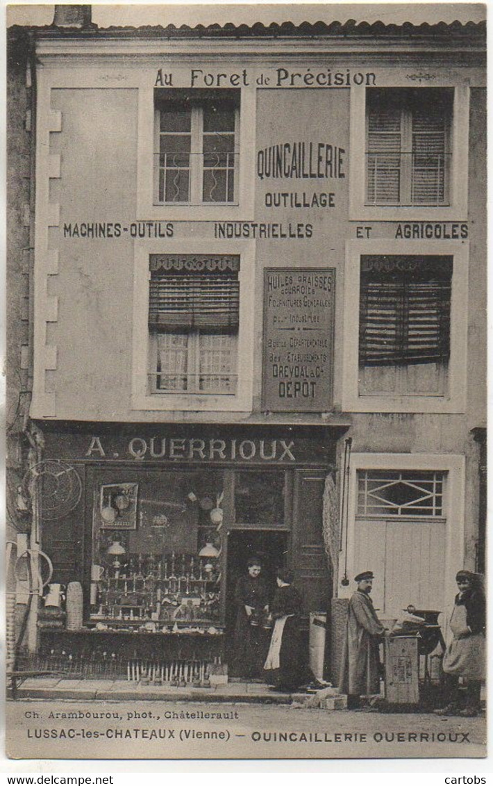 86 LUSSAC-les-CHATEAUX  Quincaillerie Querrioux (TOP) - Lussac Les Chateaux