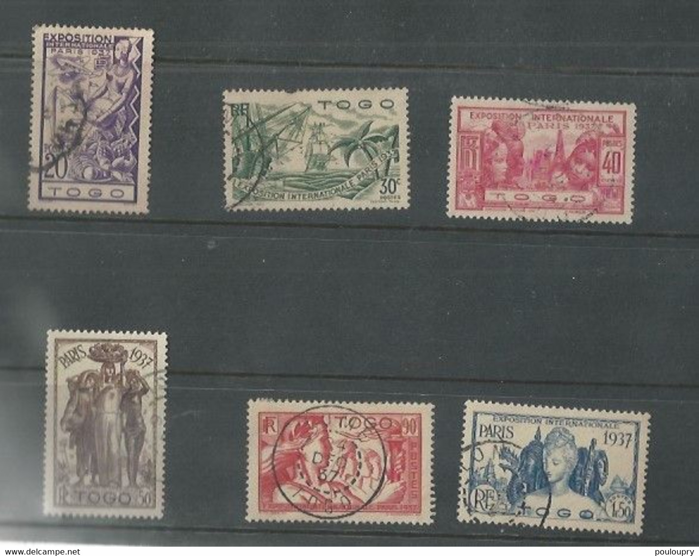 YT N° 165 à 170 - Exposition Internationale De Paris - Used Stamps