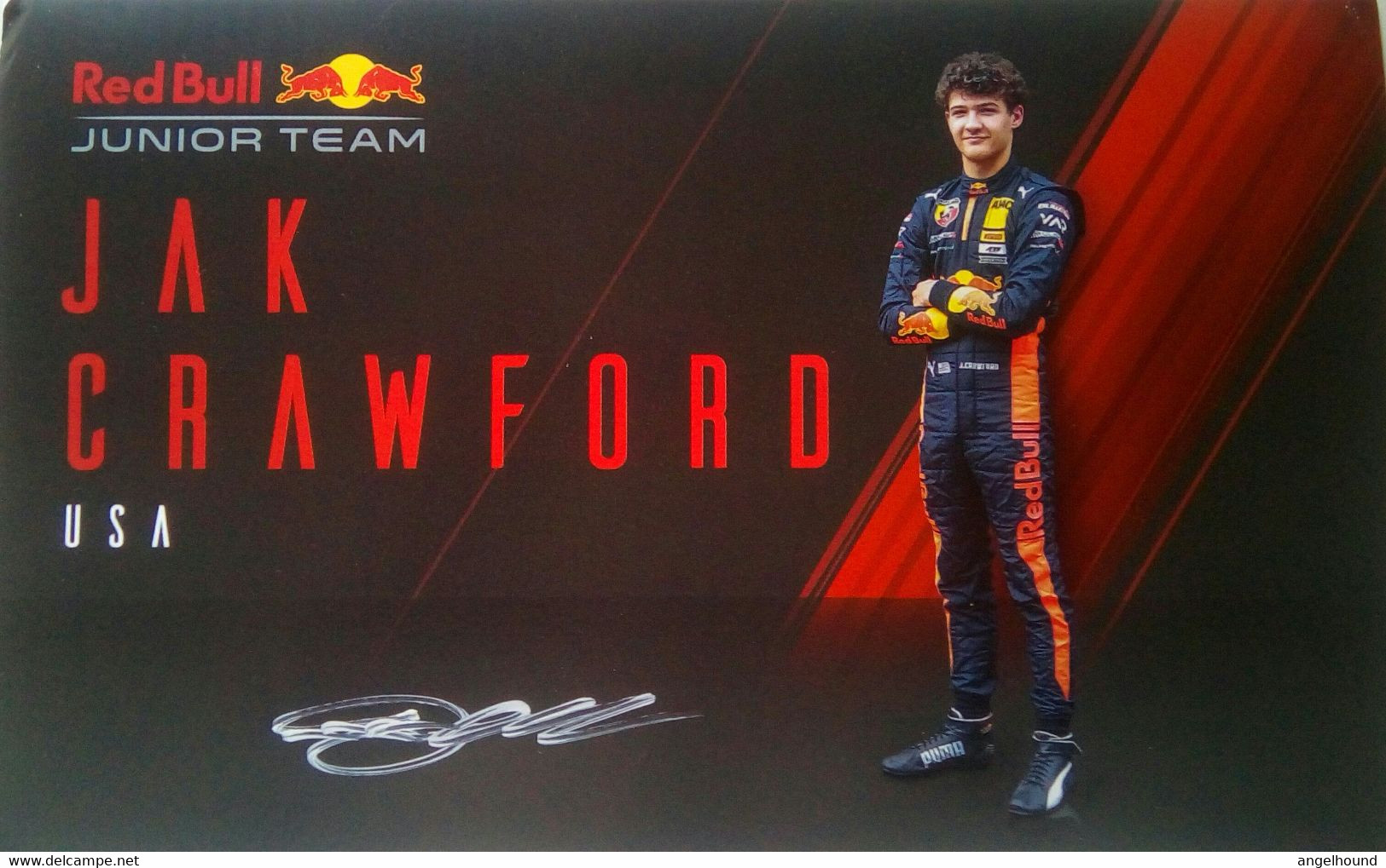 Jak Crawford , Red Bull Junior Team - Autographes