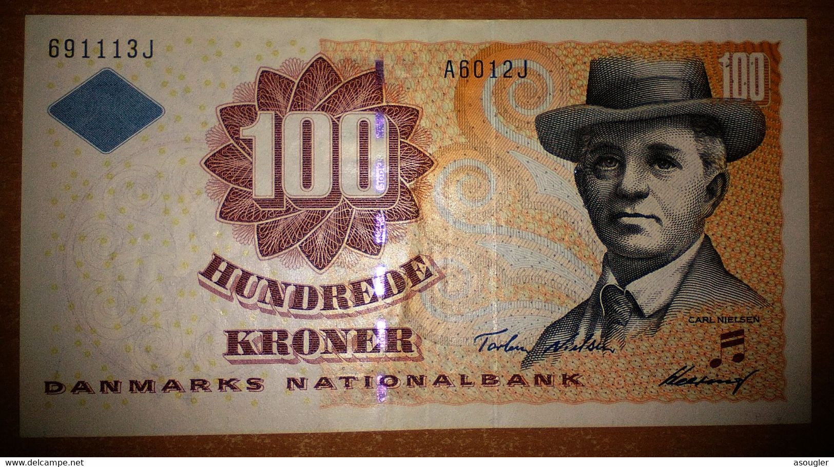 Denmark 100 Kroner (2001) EXF-AU P-56d  (free Shipping Via Regular Air Mail (buyer Risk) - Denmark