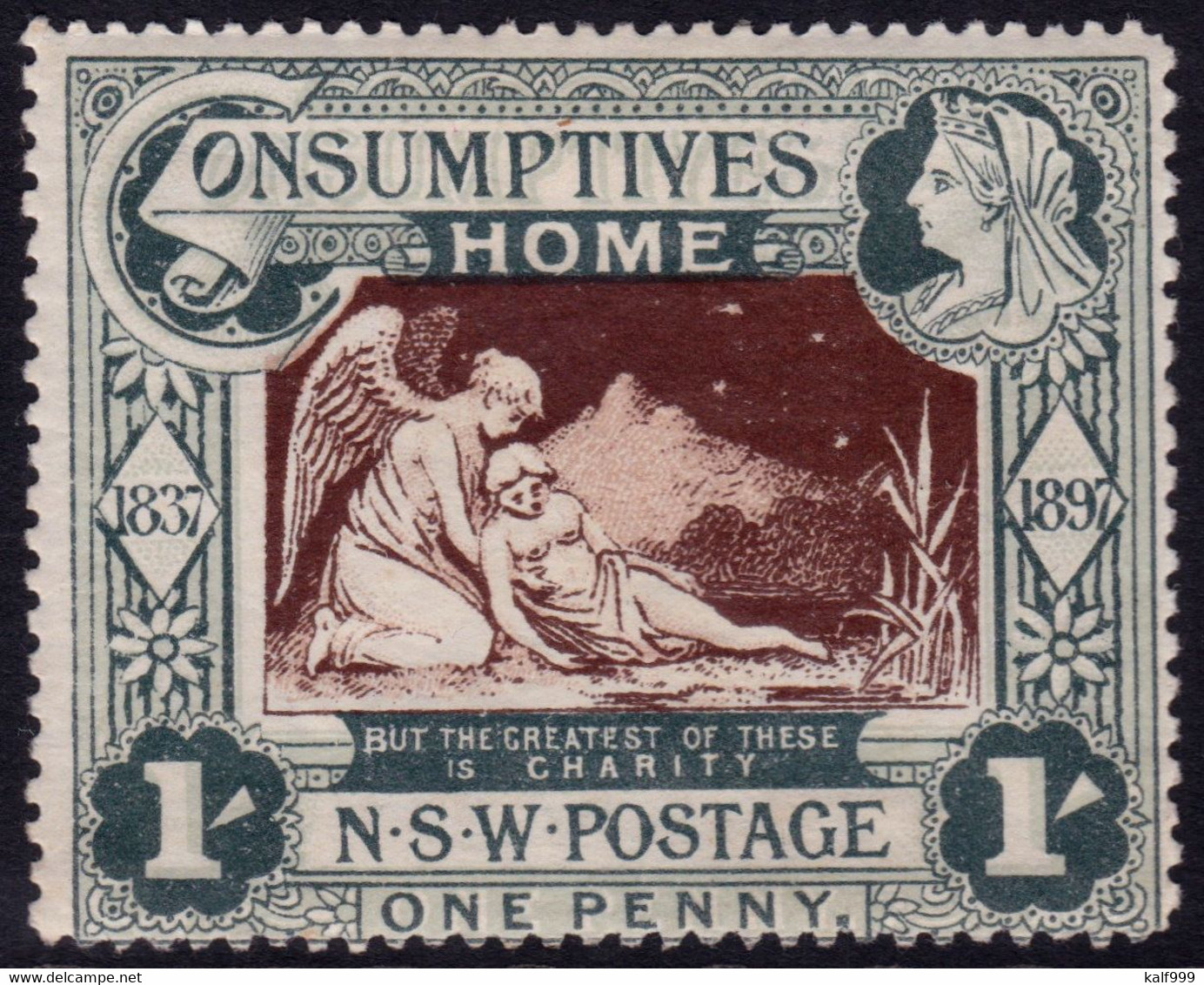 ✔️  New South Wales 1897 - Consumptives Home  - Mi. W1 * MH - €85 - Mint Stamps