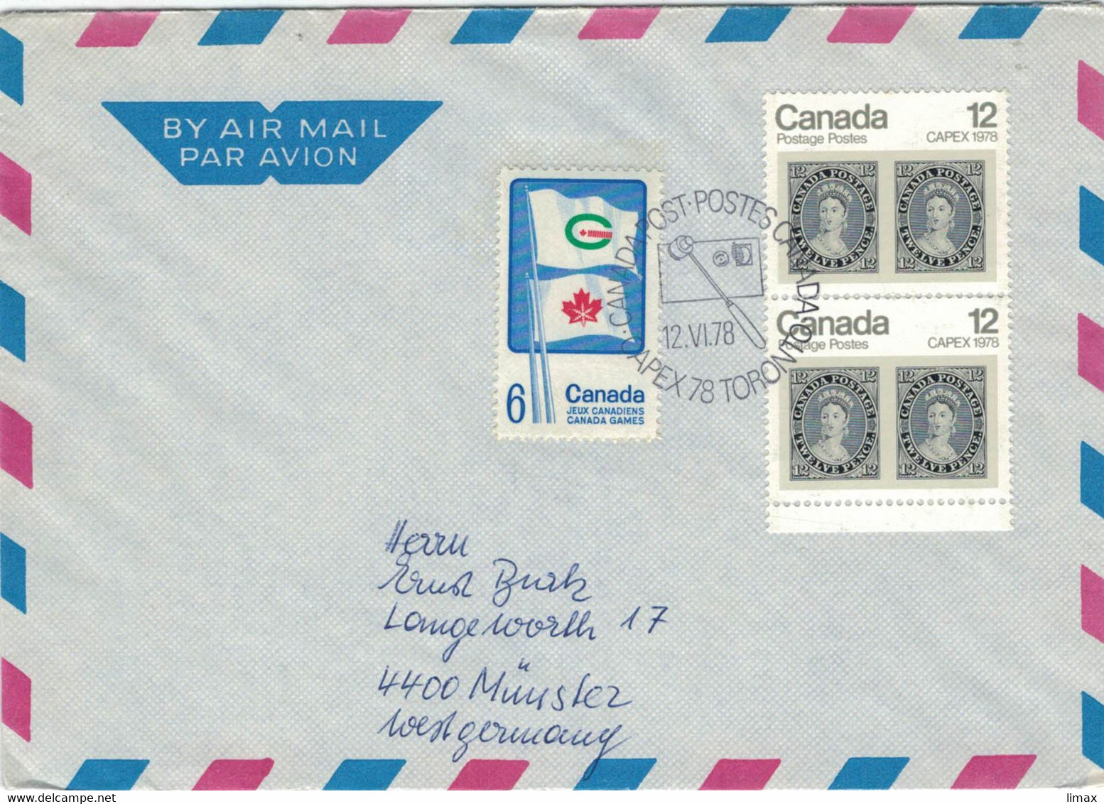 Kanada Spiele - Canada Games - Briefmarke Auf Briefmarke 1978 Toronto - Cartas & Documentos