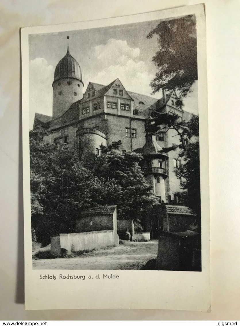 Germany Deutschland Schloss Castle Rochsburg A D Mulde Lunzenau DDR Soviet Era 12636 Post Card POSTCARD - Lunzenau