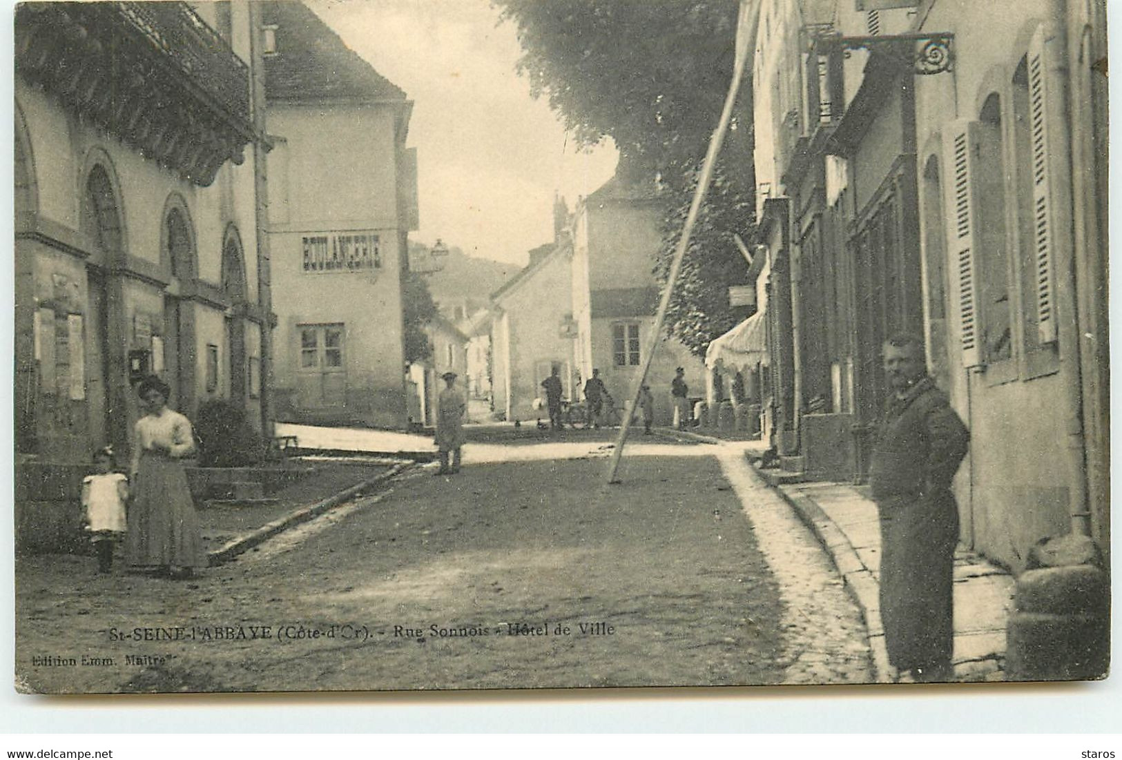 SAINT-SEINE-L'ABBAYE - Rue Sonnois - Hôtel De Ville - Otros & Sin Clasificación