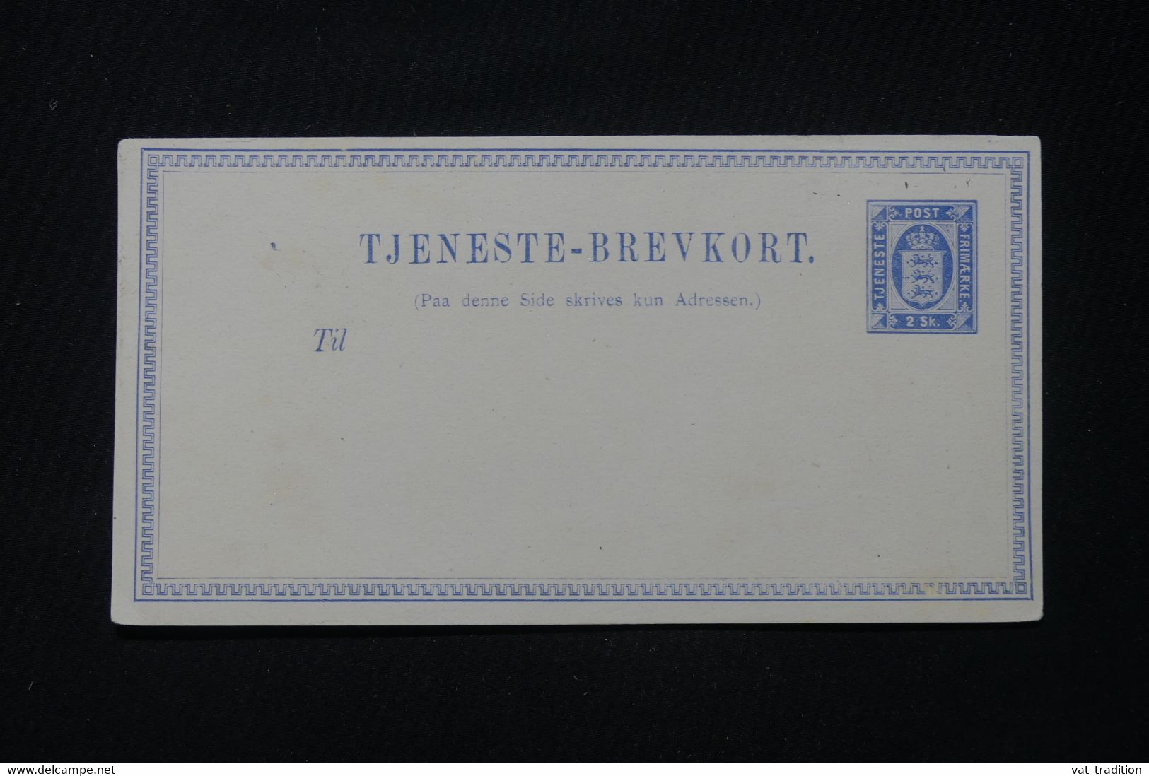 NORVEGE - Entier Postal Type Blason Avec 3 Lions De 2SK , Non Circulé - L 89914 - Enteros Postales