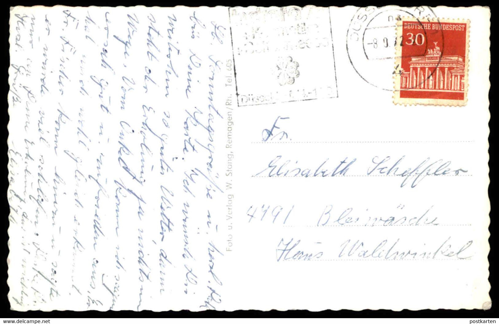 ALTE POSTKARTE WEINHAUS UND WEINVERSAND ZWICK HAMMERSTEIN RHEIN Bad Hönningen Wein Cpa Postcard AK Ansichtskarte - Bad Hoenningen