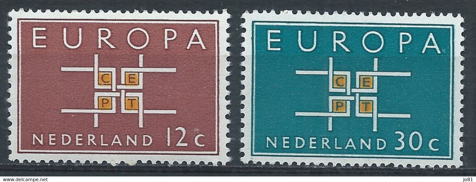 Pays-Bas YT 780-781 Neuf Sans Charnière - XX - MNH Europa 1963 - Ungebraucht