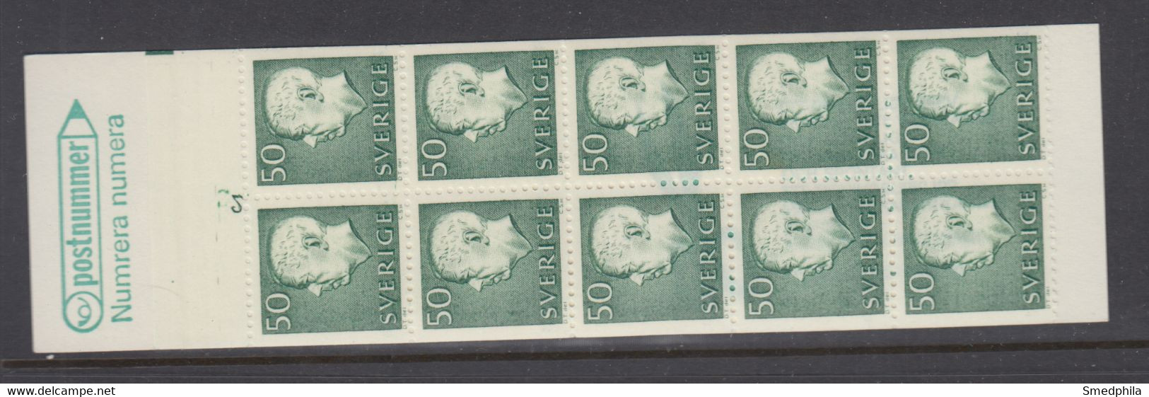 Sweden Booklet 1969 - Facit 218 Cyls 2 MNH ** - 1951-80