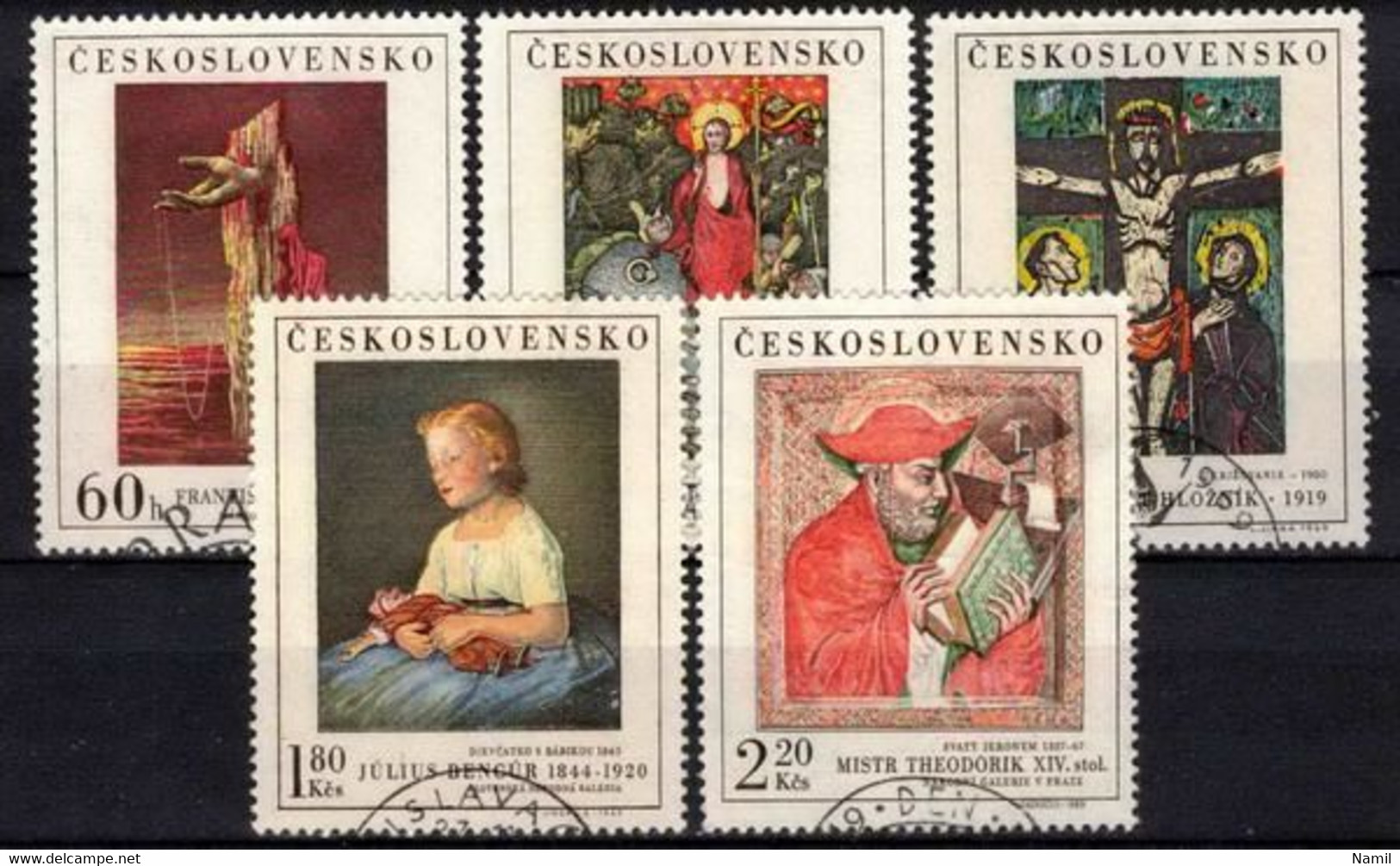 Tchécoslovaquie 1969 Mi 1910-4 (Yv 1756-60), Obliteré, - Usados