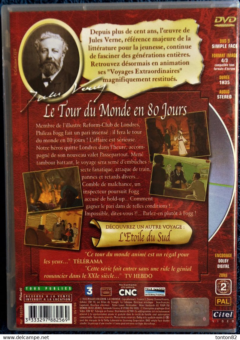 Jules Verne - Le Tour Du Monde En 80 Jours - Film D'animation . - Cartoons