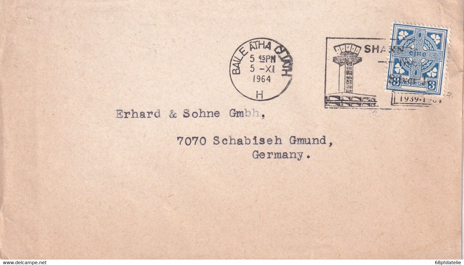 EIRE 1964 LETTRE DE BAILE ATHA CLIATH - Lettres & Documents