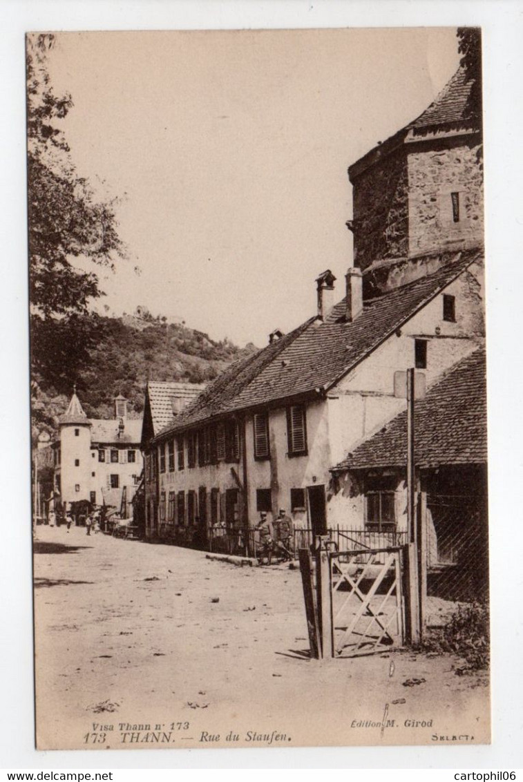 - CPA THANN (68) - Rue Du Staufen - Edition Girod 173 - - Thann