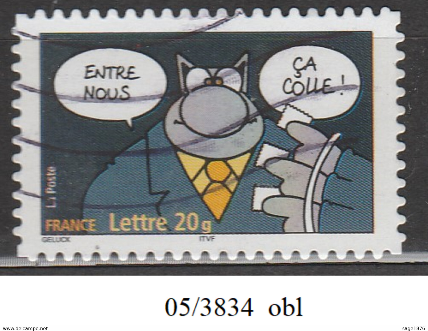 FRANCE ANNEE 2005 N° 3834 OBLITERE - Gebraucht