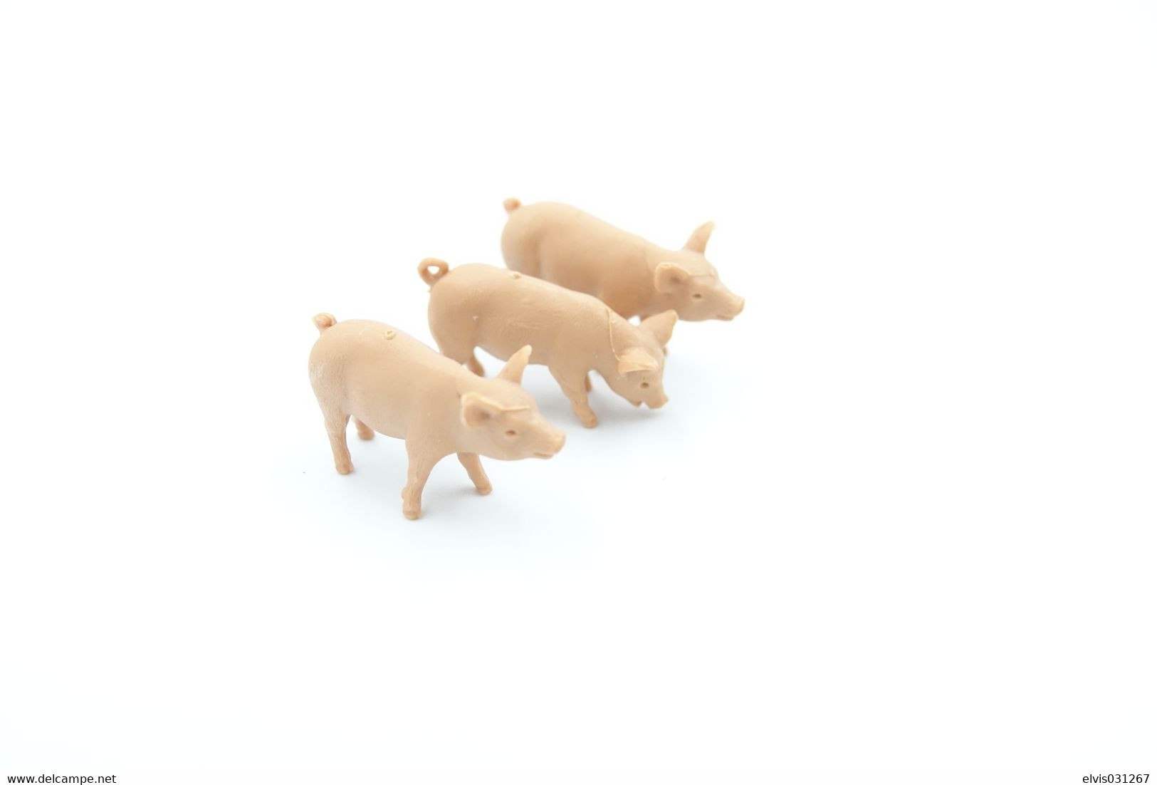 Britains Ltd, Deetail : ANIMALS : PIG LOT OF 3 PIGLETS , Made In England, LTD 1979 *** - Britains