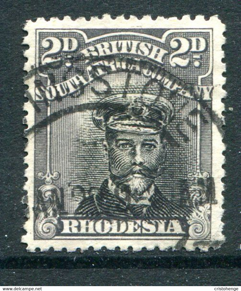 Rhodesia 1913-1919 Admiral - Die IIIB - P.14 - White Paper - 2d Black & Slate Used (SG 292) - Sonstige & Ohne Zuordnung