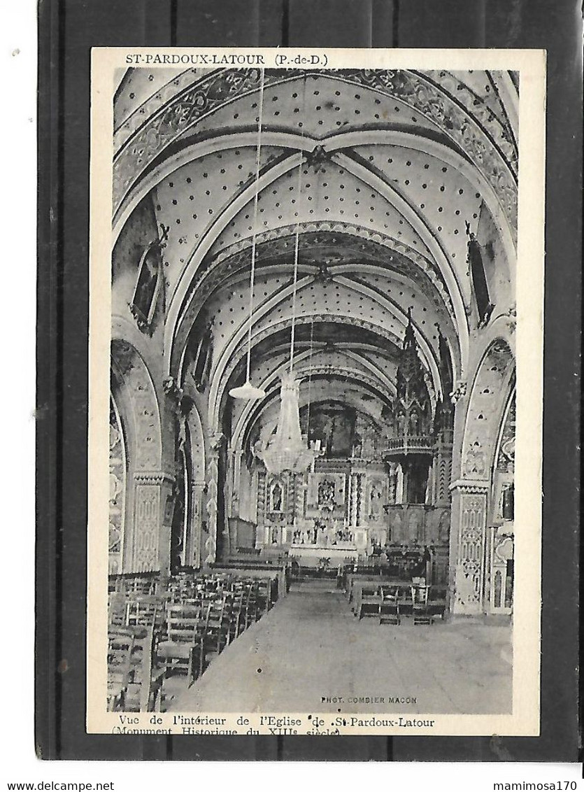 63-SAINT-PARDOUX-LA TOUR-( La Tour-d'Auvergne)-Une Vue De L'Interieur De L'Eglise - Other & Unclassified