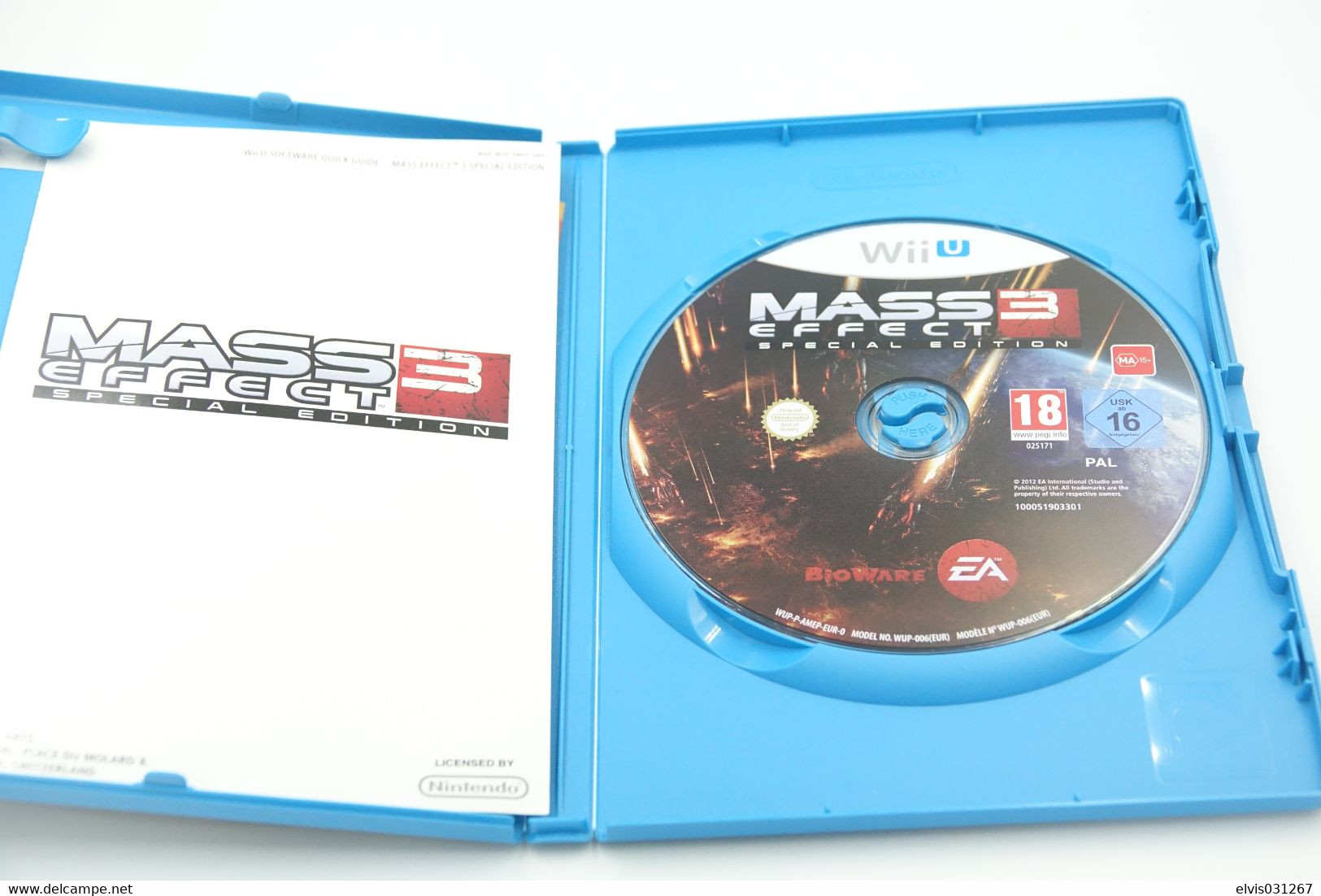 NINTENDO WII U : MASS EFFECT 3 SPECIAL EDITION Game - Wii U