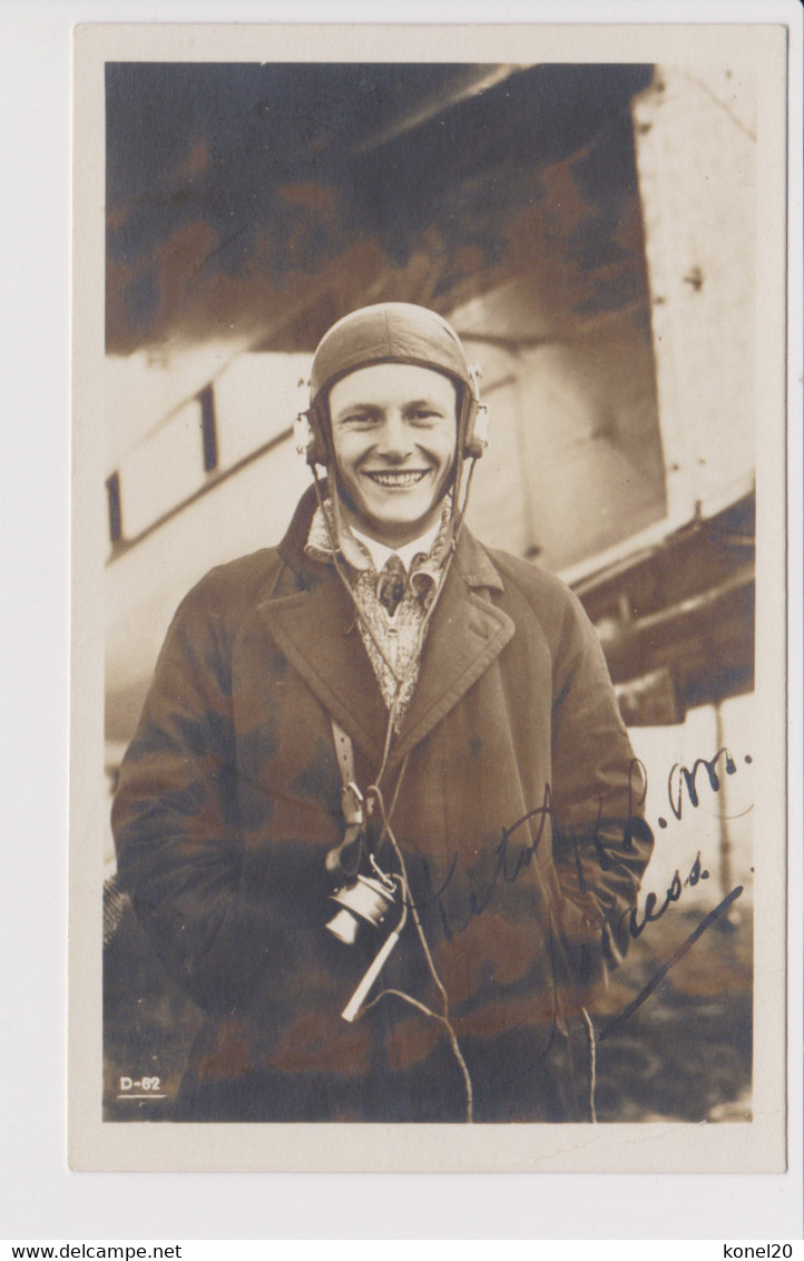 Vintage Rppc KLM K.L.M Royal Dutch Airlines Pilot - 1919-1938: Between Wars