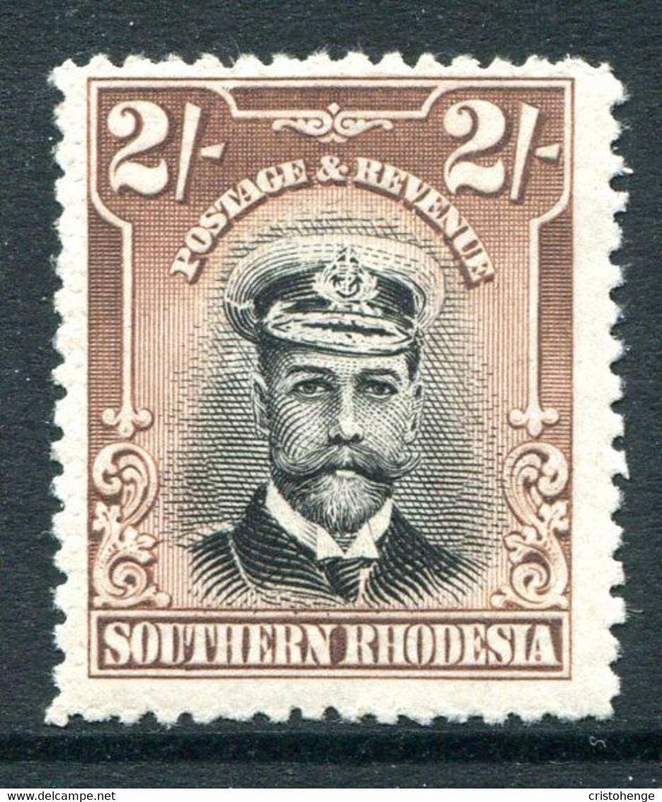 Southern Rhodesia 1924-1929 KGV - 2/- Black & Brown VLHM (SG 12) - Südrhodesien (...-1964)