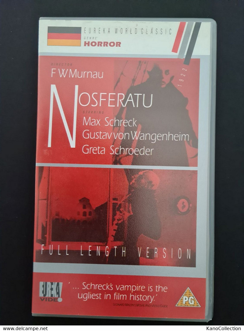 Nosferatu, Regie: F.W. Murnau, Full Length Version, 1922, Kassette Ist Original Verschweißt - Horror