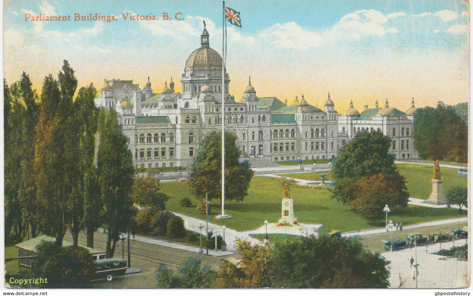 CANADA 1920 Superb Mint Coloured Parliament Buildings VICTORIA British Columbia - Victoria