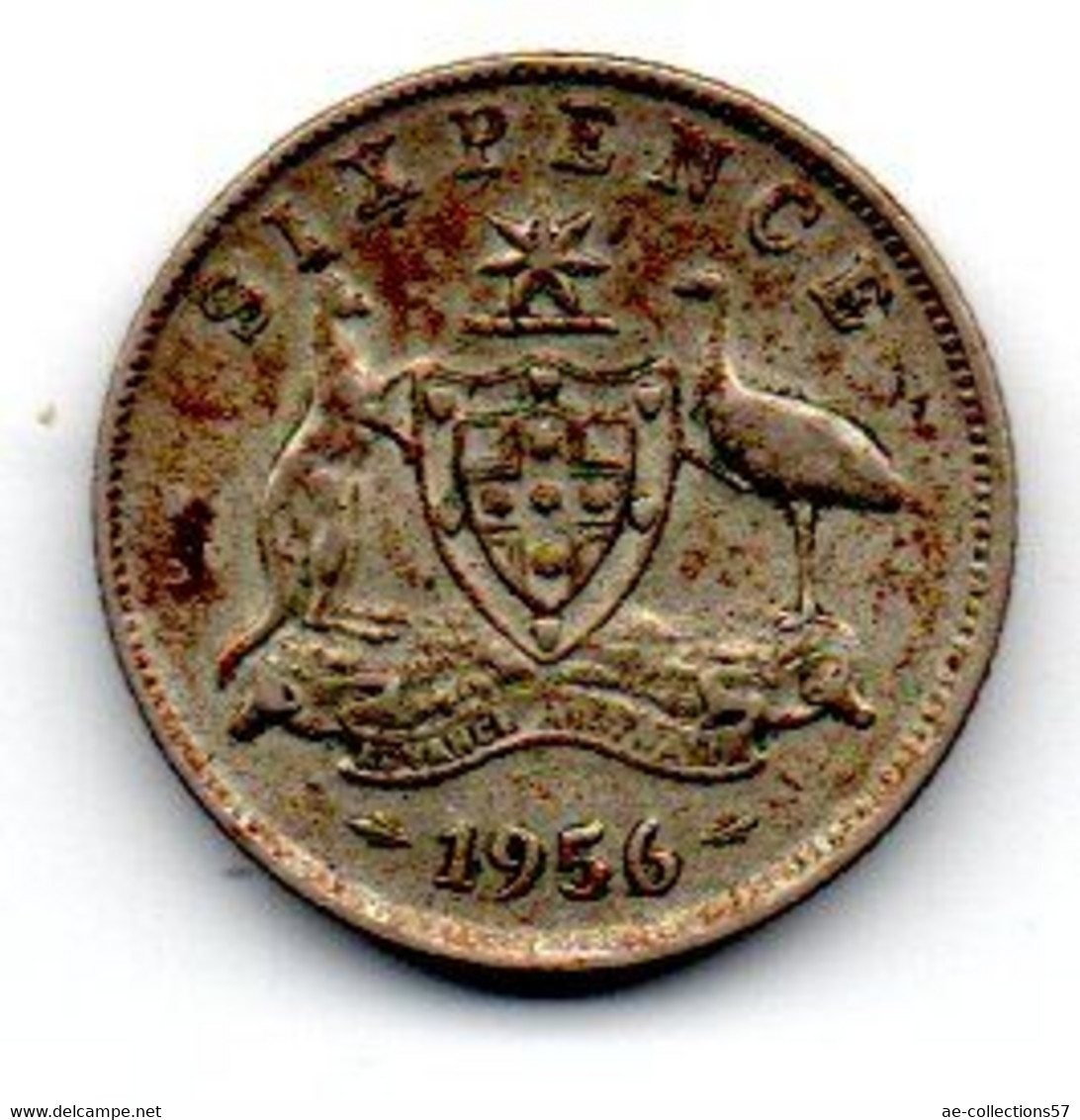 Australie - 6 Pence 1956 TTB - Sixpence