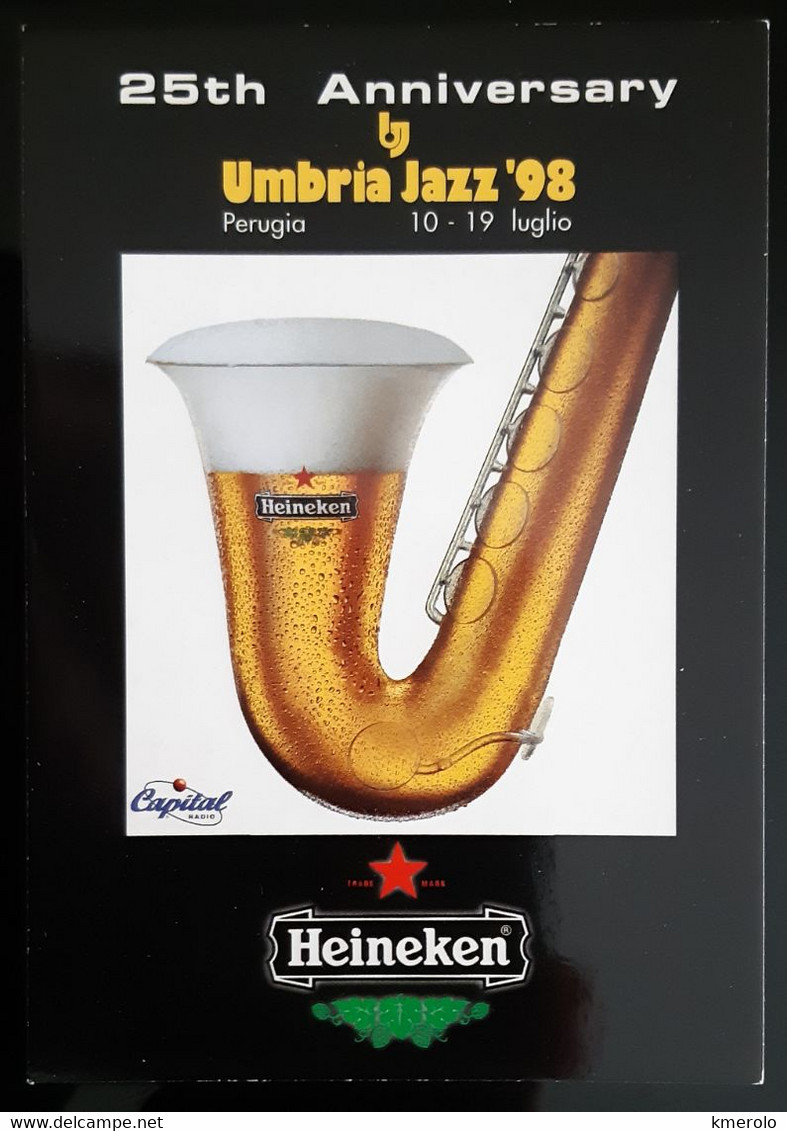 Heineken Umbria Jazz Carte Postale - Pubblicitari