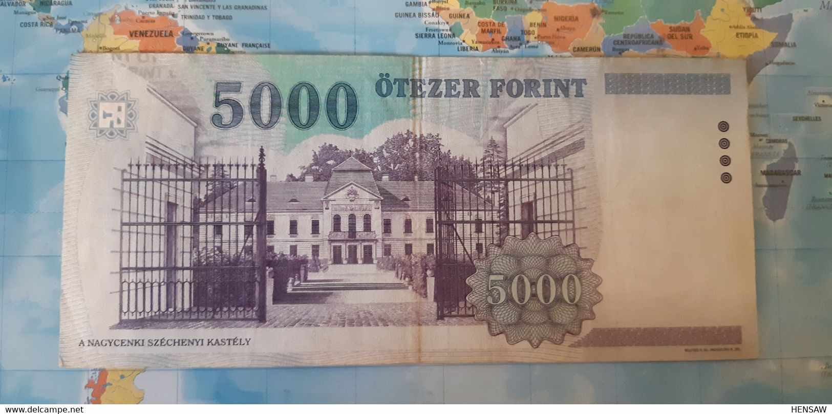 HUNGARY 5000 FORINT P 182 1999 USED - Hongrie