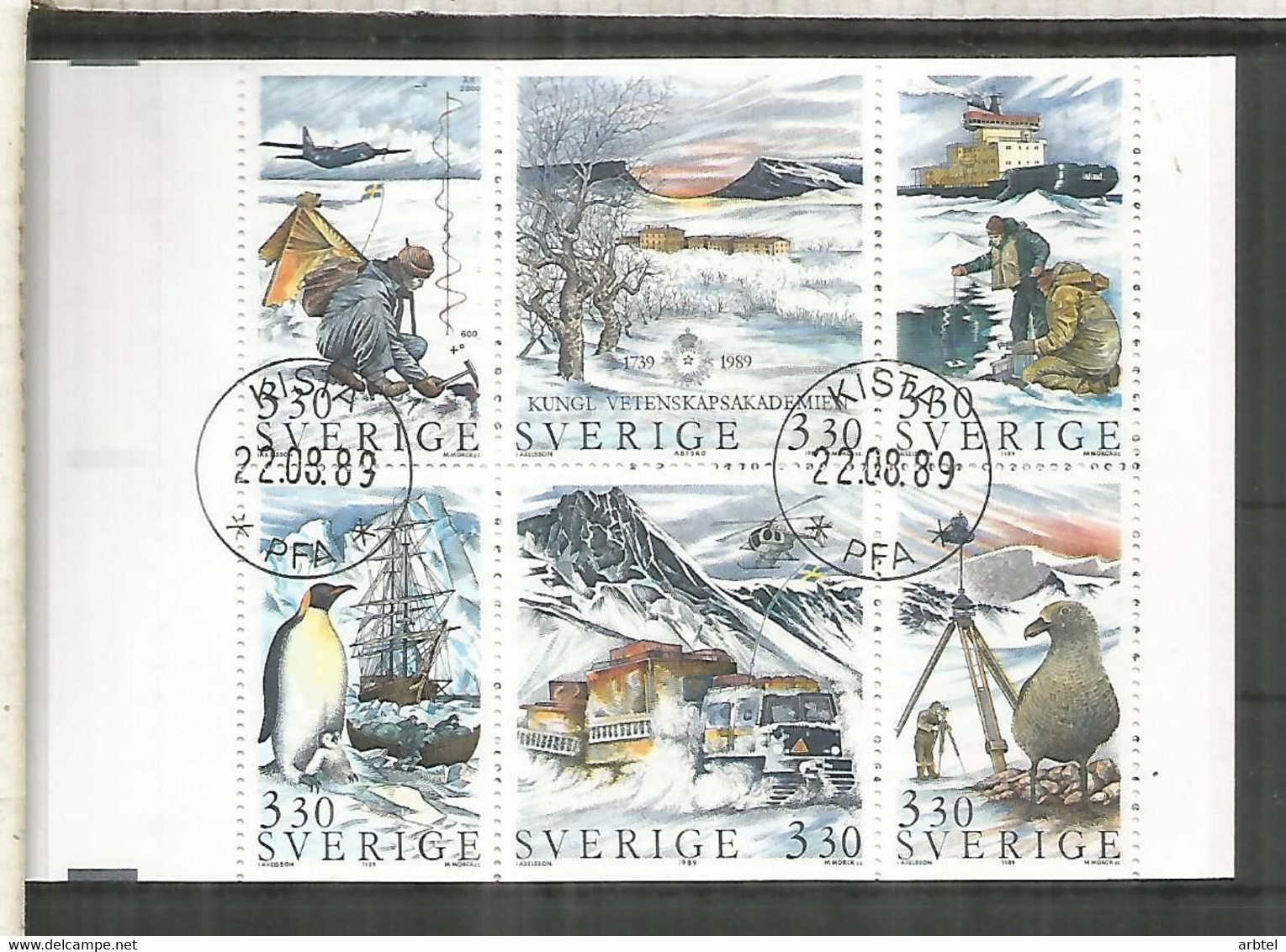 SUECIA CARNET BOOKLET INVESTIGACION POLAR ANTARTIDA ARTICO ANTARCTIC SOUTH NORTH POLE - Onderzoeksprogramma's