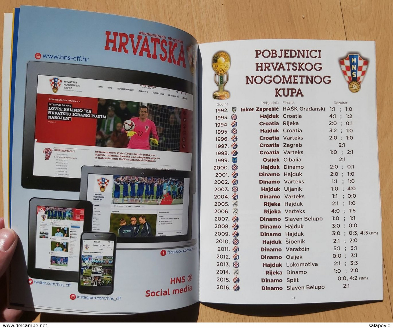 GNK DINAMO - NK RIJEKA, FINALE KUPA 2017 FOOTBALL CROATIA PROGRAM - Books