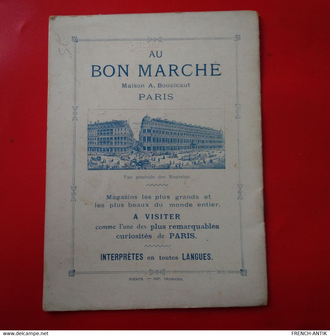 CHROMO AU BON MARCHE PROVERBE ILLUSTRES - Au Bon Marché