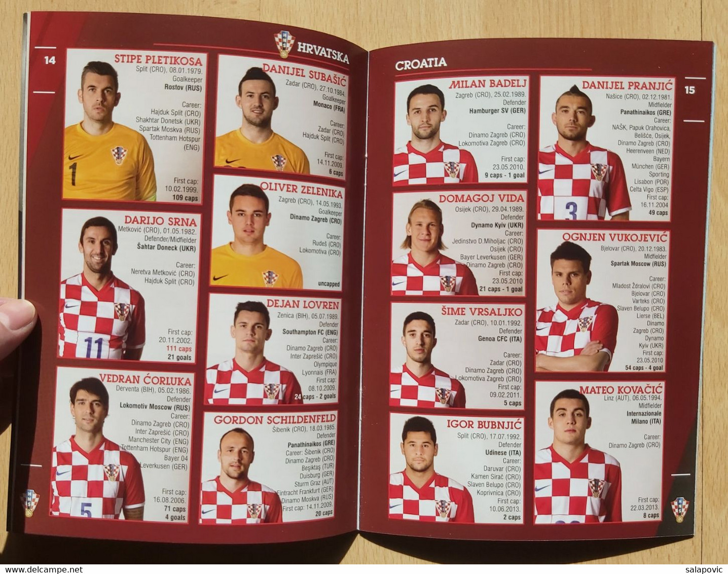 PROGRAM Hrvatska Vs Mali: 2014-31-05  Friendly Matches CROATIA Vs MALI - Books