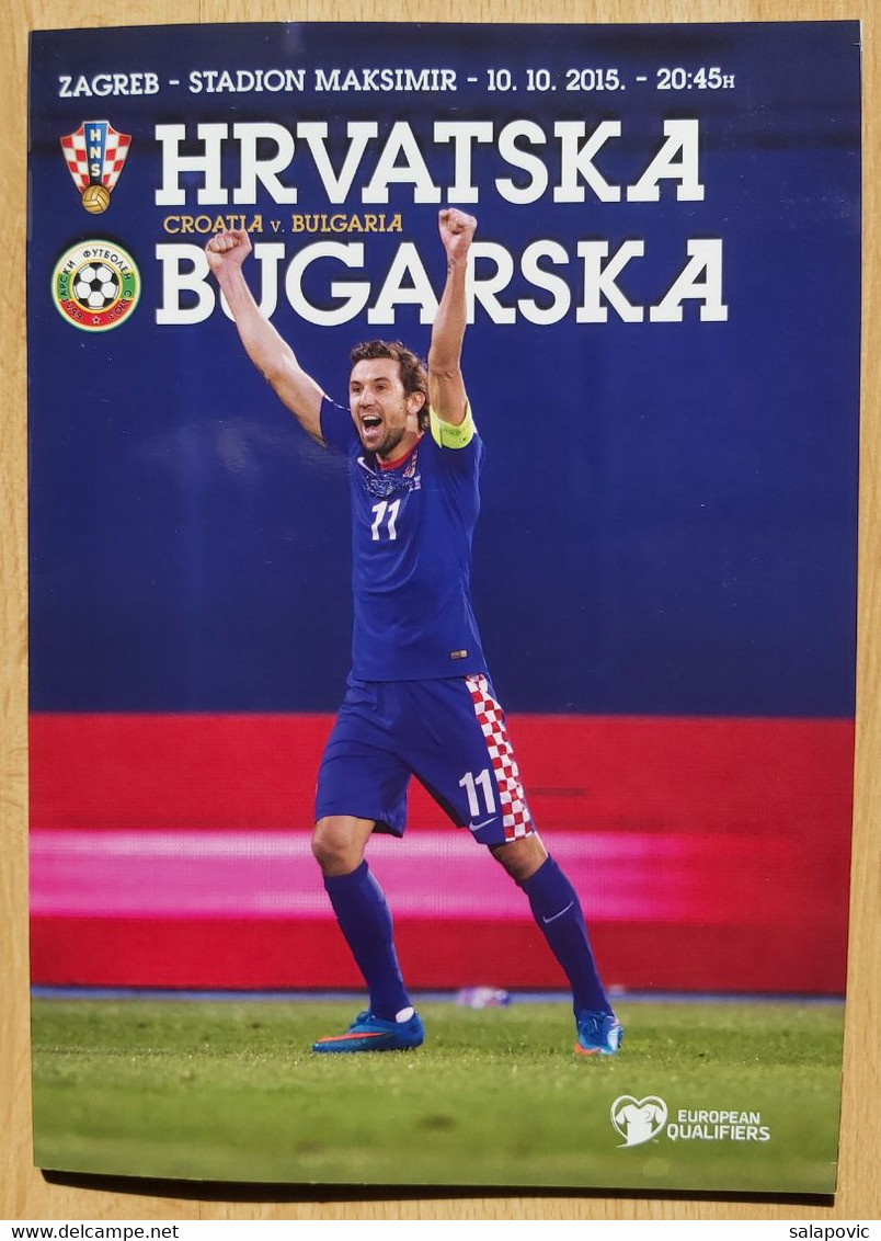 PROGRAM Hrvatska Vs Bugarska 10.10. 2015 European Qualifiers CROATIA Vs BULGARIA - Books