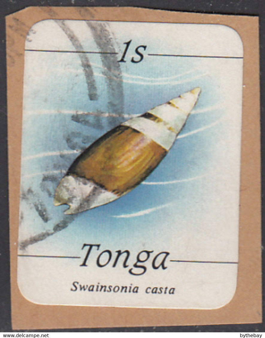 Tonga 1984-85 Used Sc #563 1s Swainsonia Casta Sea Shell - Tonga (1970-...)