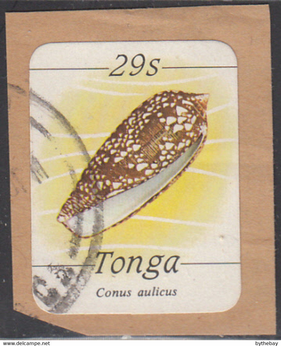 Tonga 1984-85 Used Sc #573 29s Conus Aulicus Sea Shell - Tonga (1970-...)