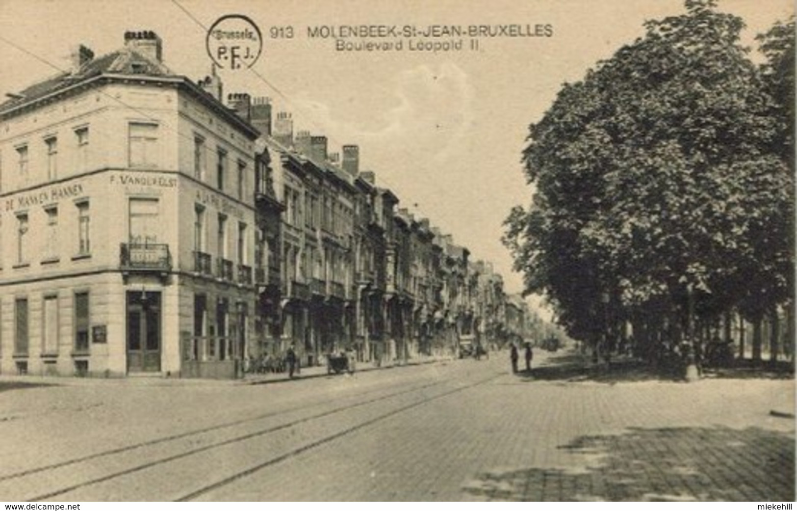 BRUXELLES-MOLENBEEK-BOULEVARD LEOPOLD II-CAFE A LA PIE BOITEUSE-F.VANDERELST - St-Jans-Molenbeek - Molenbeek-St-Jean