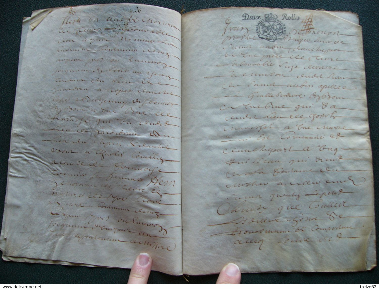 1683 Manuscrit à Déchiffrer GENERALITE ALENCON 16 Pages - Seals Of Generality