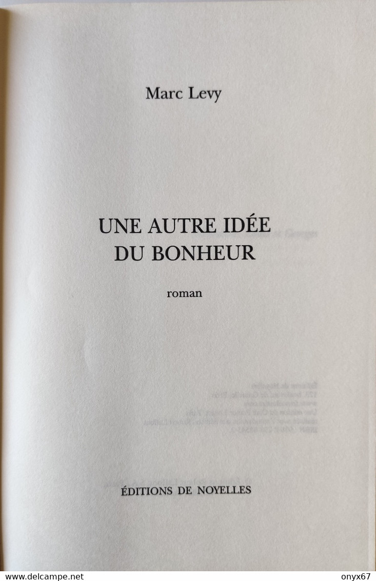 ROMAN MARC LEVY - UNE AUTRE IDÉE DU BONHEUR - 2014 - LIVRE GRAND FORMAT - Other & Unclassified