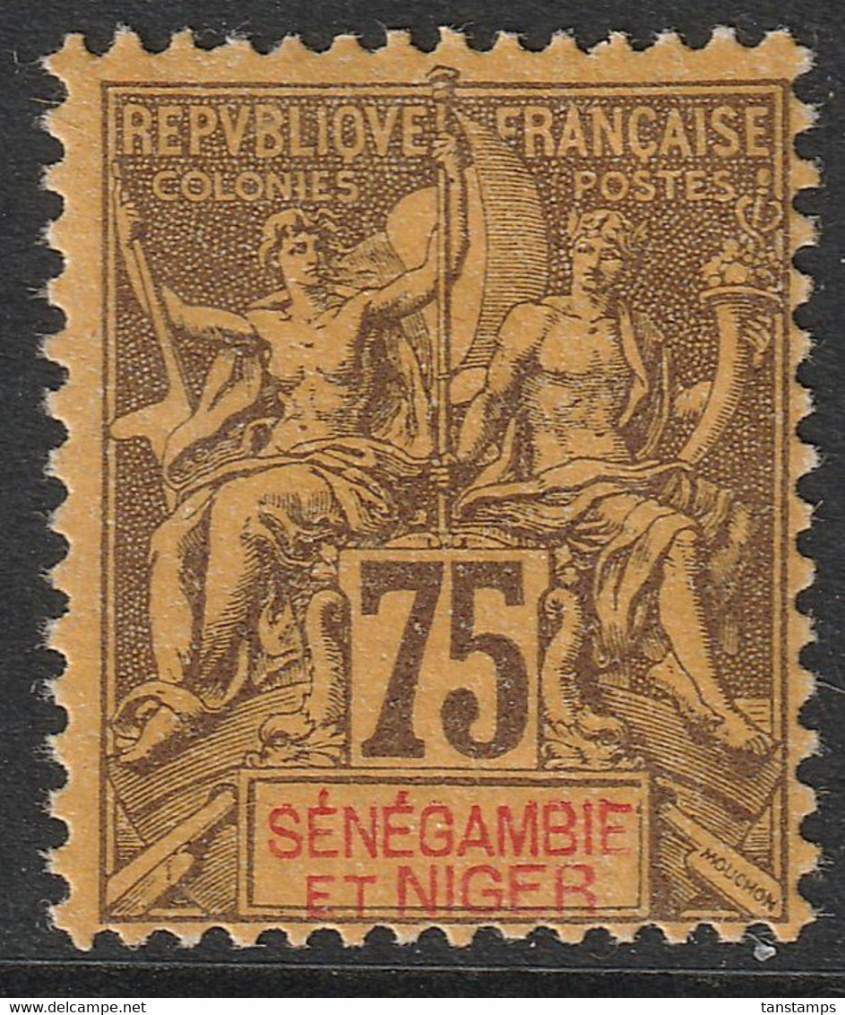 FRANCE COLONIE SENEGAMBIE ET NIGER N°12 NEUF * MH - Unused Stamps